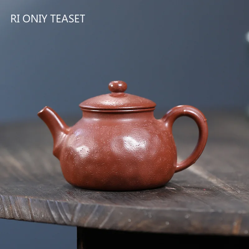 

180 мл знаменитый китайский исинский чайник из фиолетовой глины, креативный чайник ручной работы, красивый чайник для заваривания чая Zisha, чайный набор на заказ