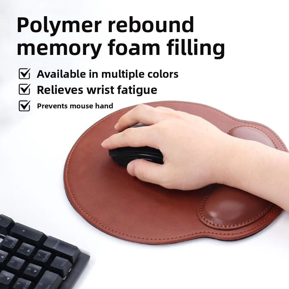 2Pcs/Set Slow Rebound Wrist Support Mouse Pad Non-Slip Creative Ergonomic Mouse Pad Soft Wrist Rest Keyboard Hand Cushion