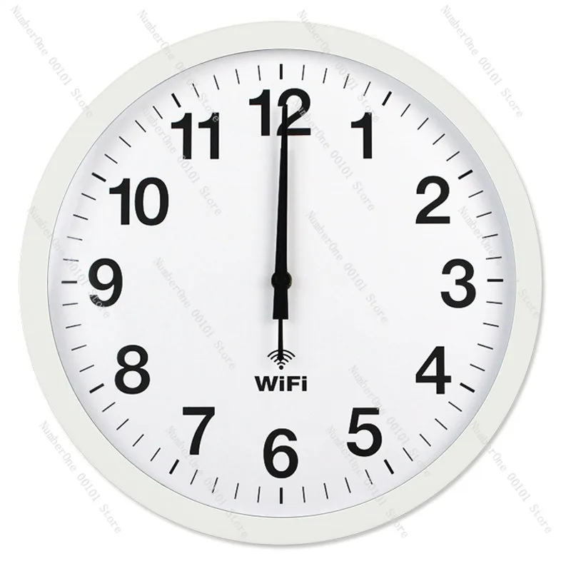 

WiFi Automatic Wall Clock Smart Silent for Living Room Simple