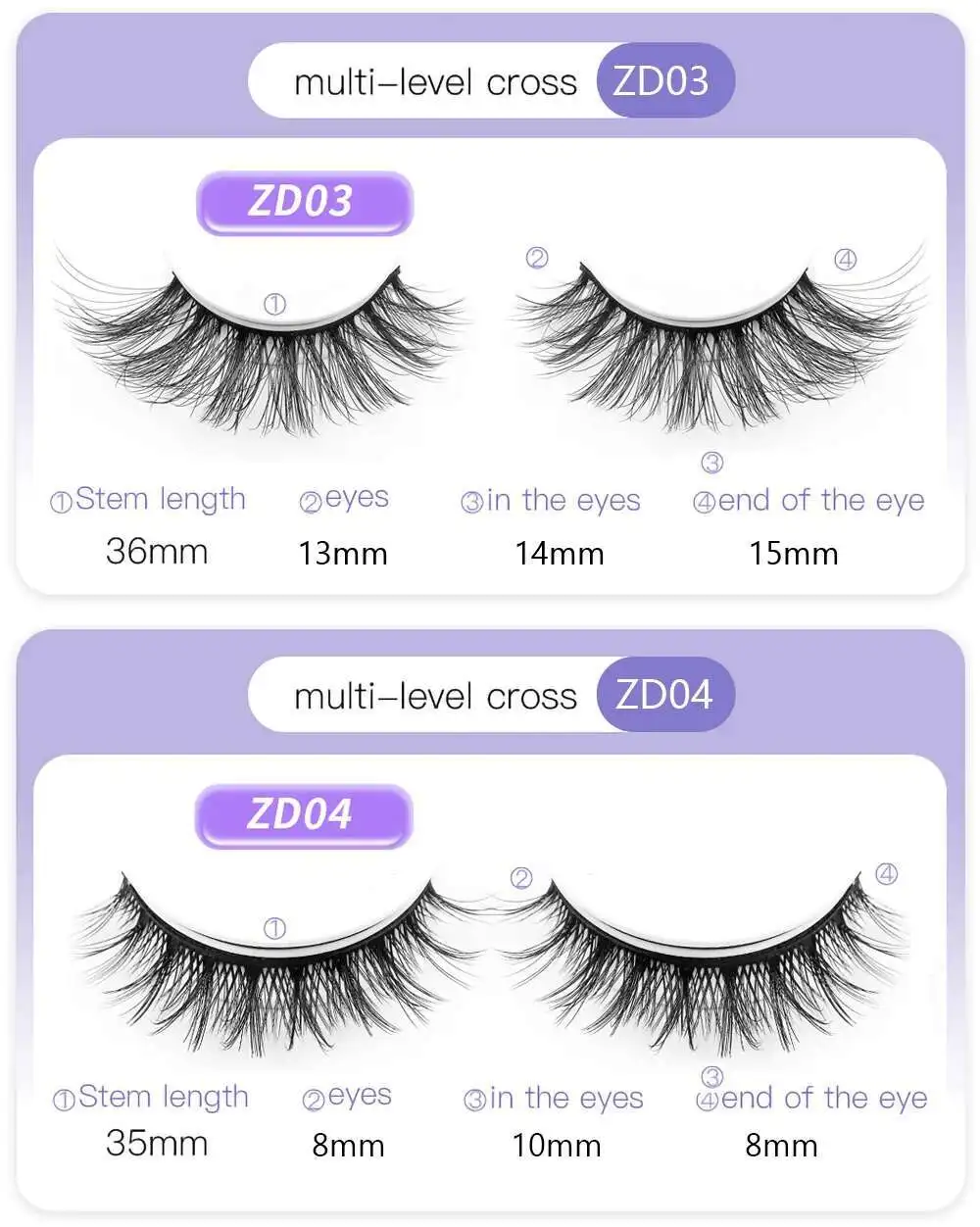 Wiederverwendbare selbstklebende falsche Wimpern, Vollstreifen-Wimpern, kleberfrei, 3 Sekunden zum Tragen von Wimpernverlängerungen, Schönheitszubehör, 1Pai – Detail 11