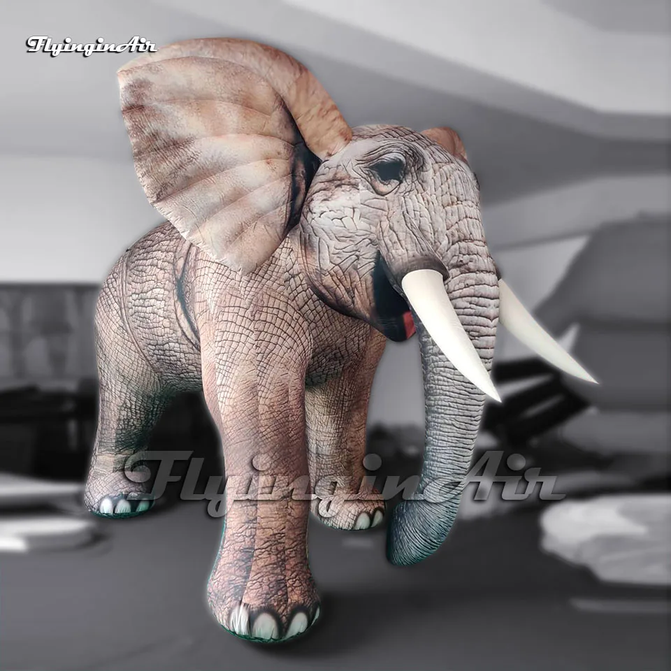 

3m Fantastic Real Large Inflatable Elephant Parade Animal Mascot Balloon For Event Show