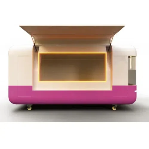 Stainless Steel Mobile Food Truck with Fryer, Sink and Grill, Ideal for Fast Food, Pizza, Snacks,customizable for Street Vending