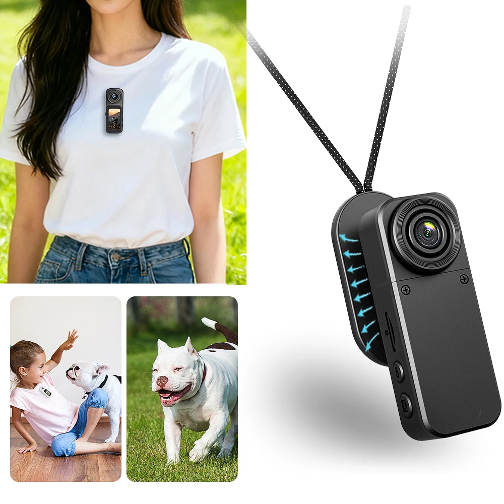 Caméra sportive Vandlion 4K A75, attraction magnétique, écran tactile, portable, caméra vidéo pour vlog, caméra de sport, caméra embarquée, mini caméra