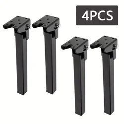 4PCS 20cm Iron Folding Coffee Table Legs Adjustable Furniture Leg Foldable Height Desk Table Legs office furniture legs