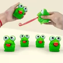 Creative Fidget Decompression pinch toy Frog Dinosaur Sticking Tongue Out Relieve Stress Children Fun Squeeze Interactive Toys