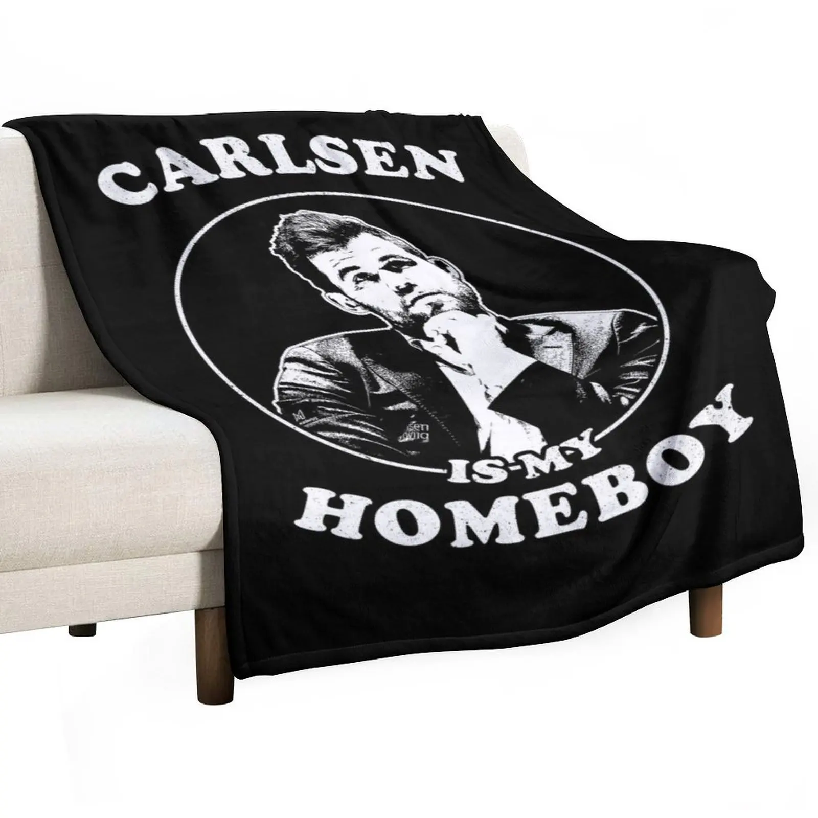 

Carlsen Is My Homeboy - Funny Chess For Fans Of Magnus Carlsen Throw Blanket Soft Beds Personalized Gift anime Flannel Blankets