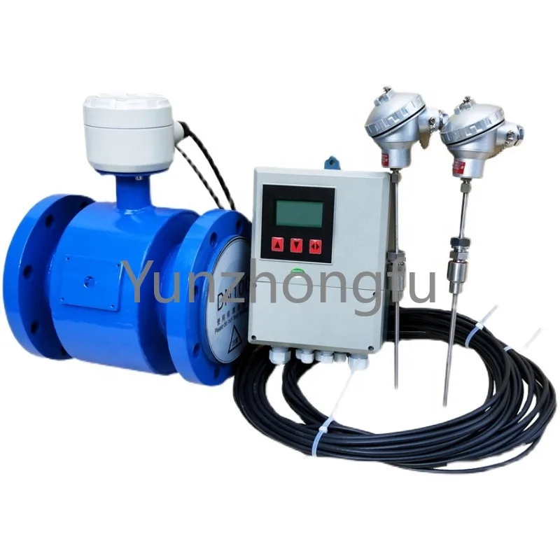 BTU flow meter With temperature sensor PT1000 Electromagnetic heat meter magnetic flowmeter liquid control refrigerant