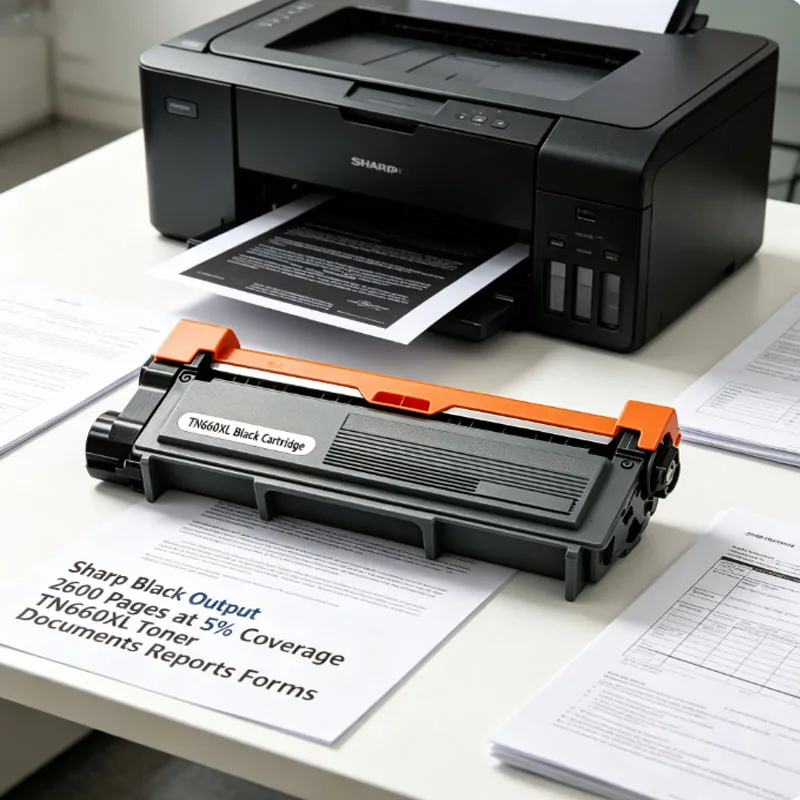 Compatible TN660XL Black Toner Cartridge, Replacement for TN660 TN‑2345 TN‑2380, L2300 DCP‑L2500 MFC‑L2700 Printer, European