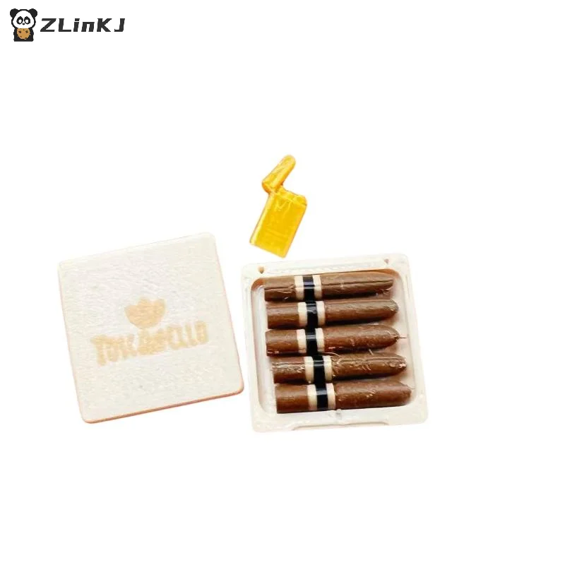 ▶1 Set 1/12 Dollhouse Simulation Cigar  Kit Model Pretend Play Toys Mini Cigarette Ornament Dolls House Decor Accessories view 6