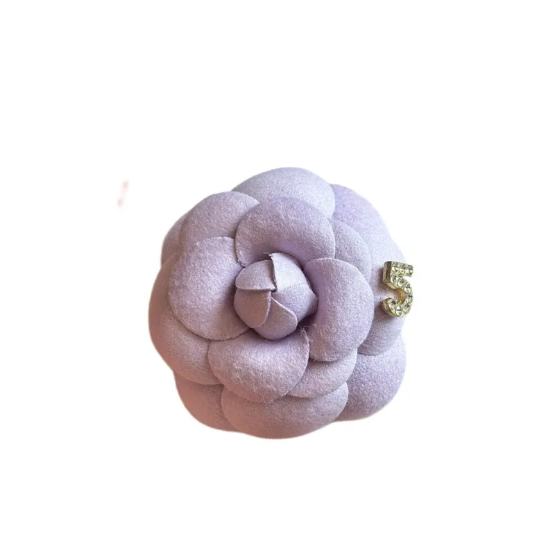 6.5CM French Mountain Camellia Brooch Women's Light Luxury High-end Sense Corsage Temperament Versatile Coat Pin