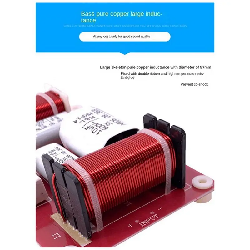 

ABAI 450W Hi-Low 2-полосный аудиодивайвер, разделитель высоких и низких частот, Hi-Fi фильтр высокой точности