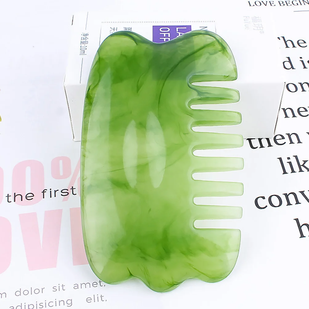 4 個マッサージコーム樹脂スクレーピングボード頭頭皮ボディ軽量人間工学に基づいたスムーズポータブルヘアマッサージツール