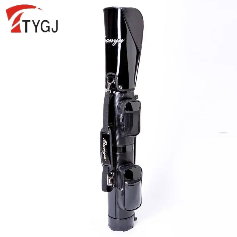 TTYGJ-PU Couro Golf Bracket Bag, impermeável leve Golf Rack Bag, alta capacidade portátil Gun Package, segure 8 a 9 clubes