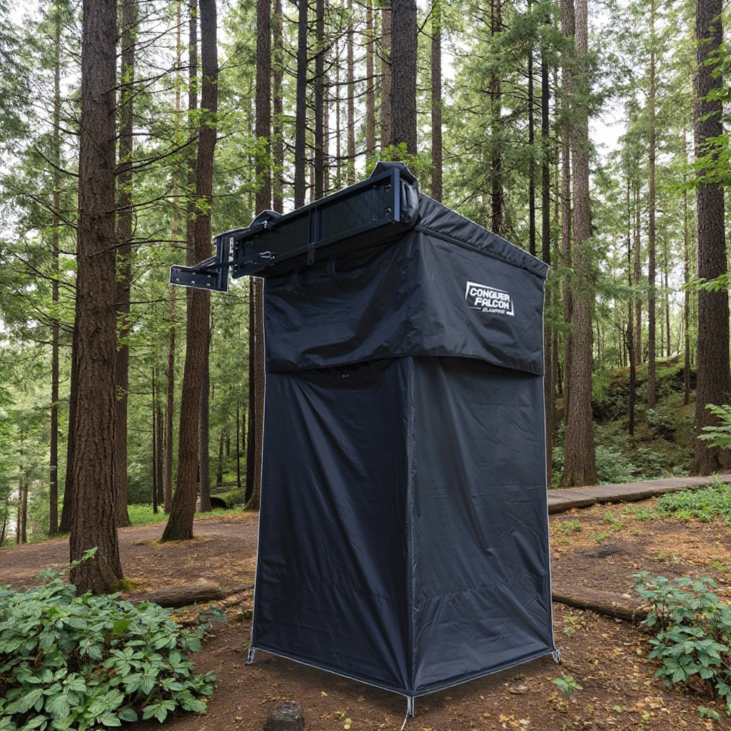 Portable Lightweight Outdoor Camping Privacy Car Shower Tent With Pop-up Feature Waterproof Fabric And Aluminum Frame