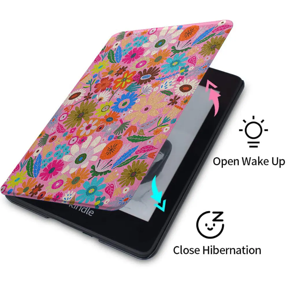 kindle case beautiful colorful patterns paperwhite4th 5th Silicone soft shell  funda 2021 11th  8th generation