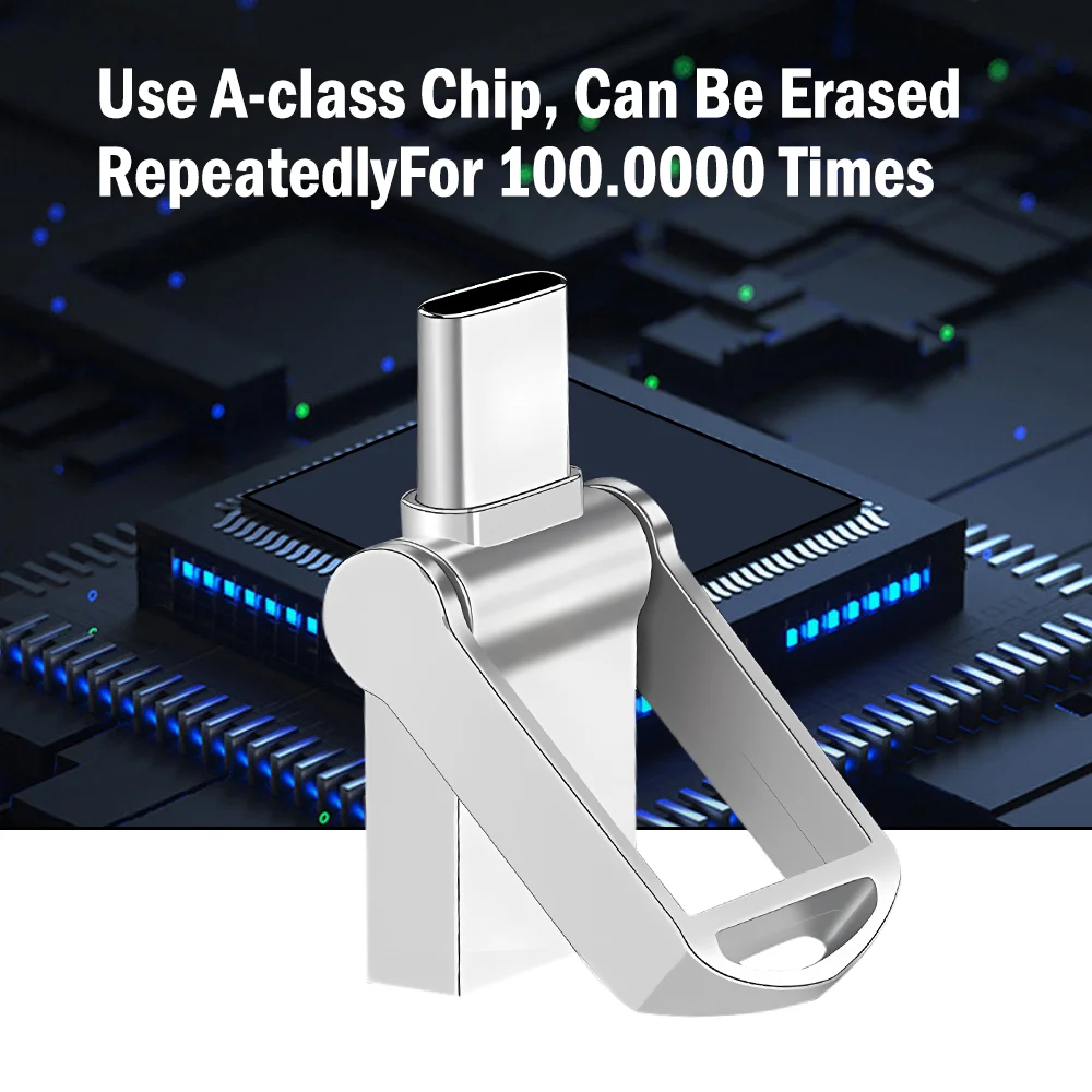 USB-флеш-накопители TYPE-C, мини- 64 ГБ OTG, высокоскоростной флэш-накопитель 32 ГБ, 2 в 1, флэш-накопитель, настоящая емкость, креативный подарок