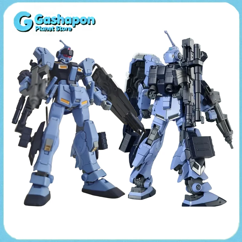 Bandai hguc 1/144 rx 80pr piloto pálido tipo de combate terrestre equipamento pesado mecha modelo kit montagem brinquedo presente para colecionadores crianças