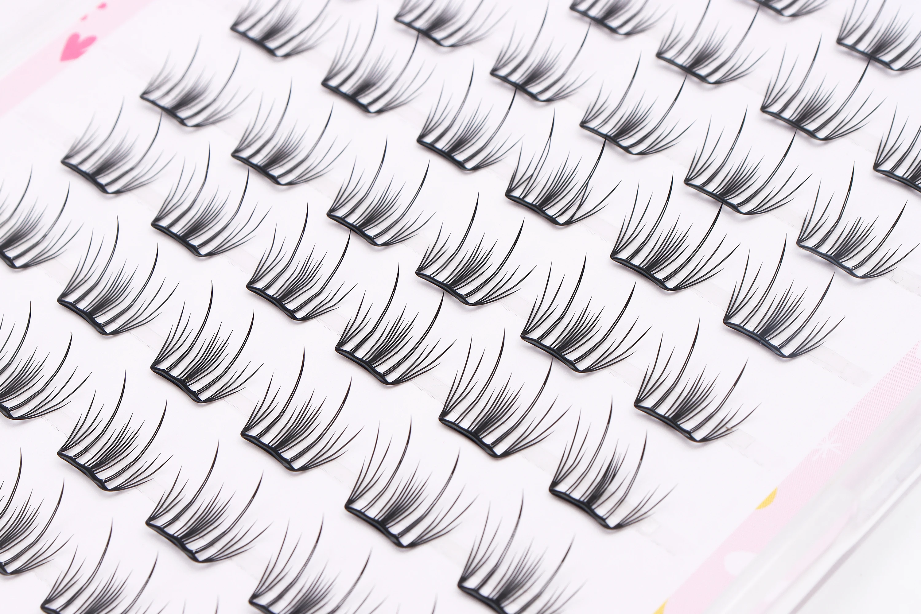 DINGSEN 10 Reihen Idol Lashes Selbstklebende Wimpern Natürliche Lange Anime Kleberfreie Cluster-Wimpern Make-up Korea Wimpern – Detail 30