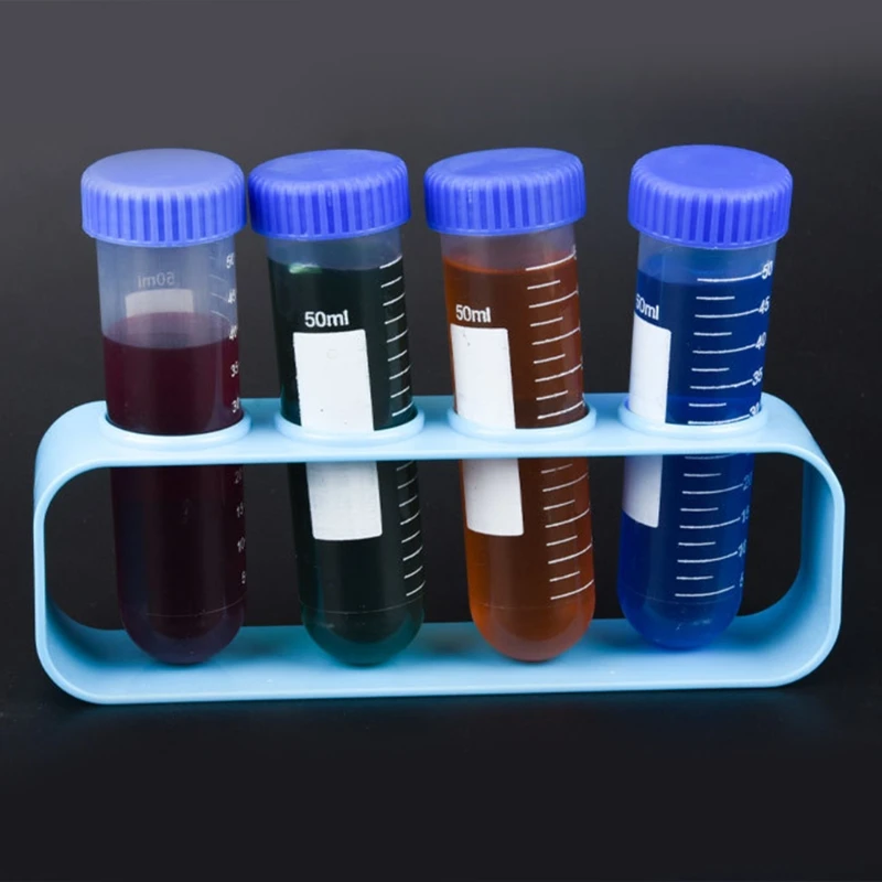 3Pcs Clear 50ml Centrifuge Tubes Set Lab Test Container Graduated Scales Anti-leaking Screw Cap for Student Experiment