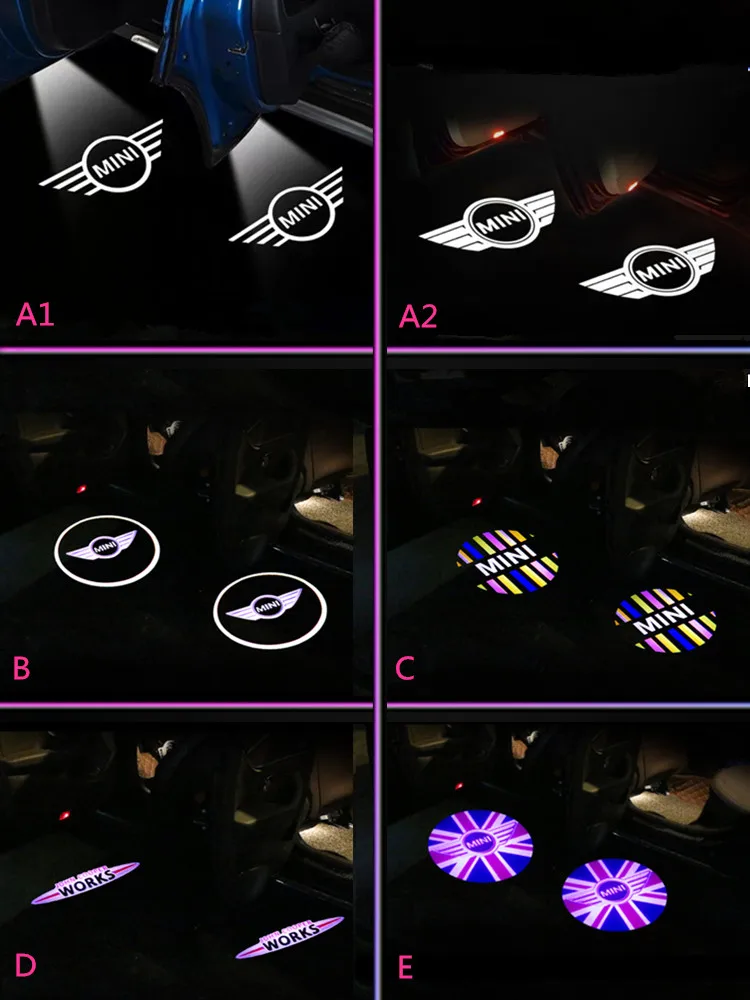 

Led Car Door Logo Laser Projector Lamp Auto Welcome Lamp For Mini Cooper One S JCW R52 R55 R56 R58 R59 R60 F55 F56 F60 Car Goods