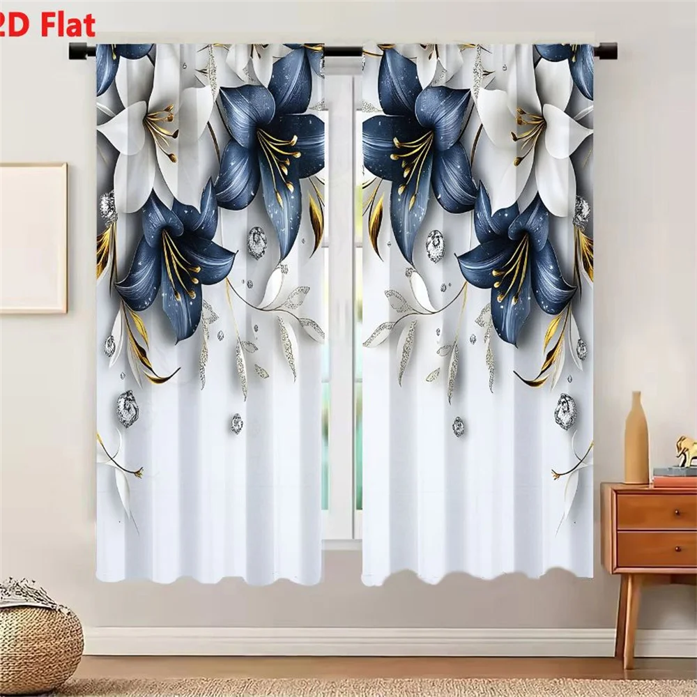 2Pcs Curtains Organic Cotton T Shirt For Men Short Sleeve Summer Casual Wear Window Drapes for Bedroom Room Decor Decoration Win
