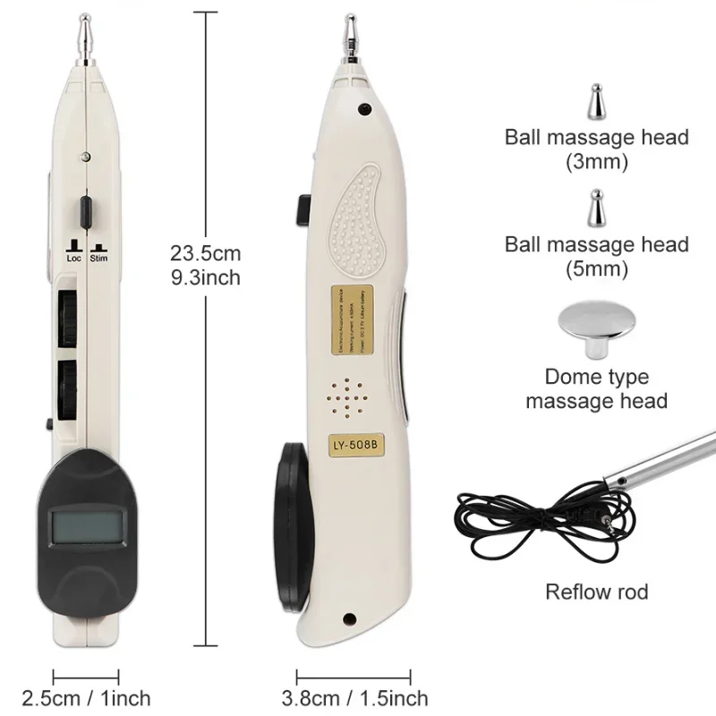 

Electronic Acupuncture Pen Massager Digital Display Point Detector Pain Therapy Acupuncture Meridian Pen Muscle Stimulator