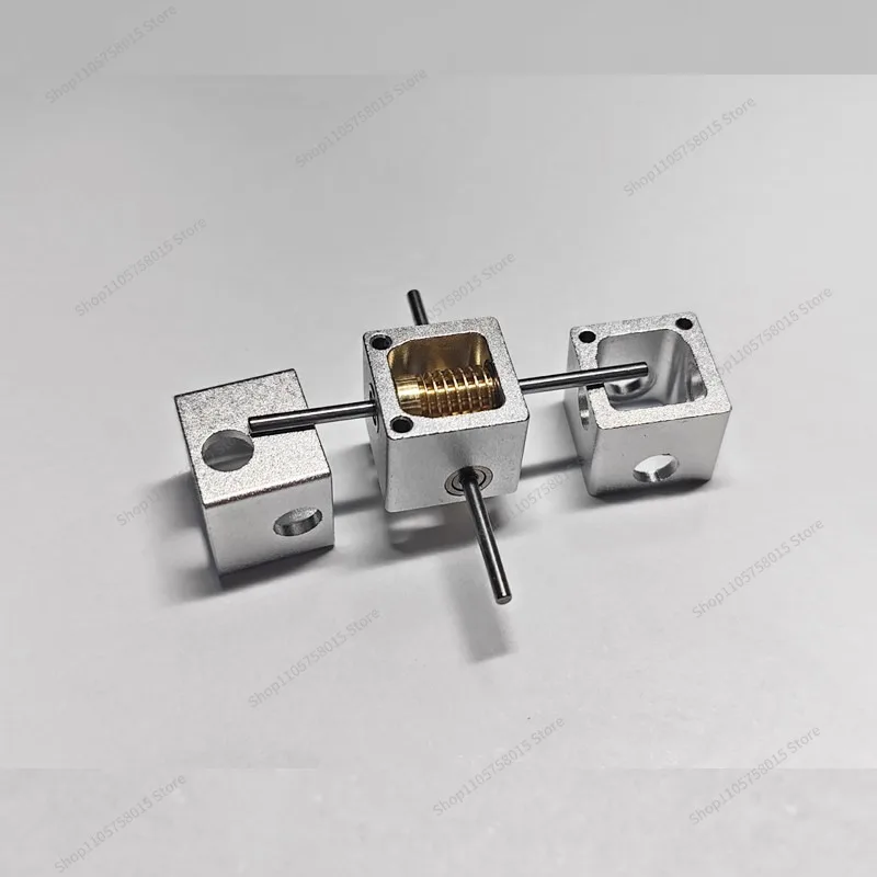 For 2/3Mm Shaft 15 Times Deceleration, Worm Gear Transmission Box 90 Degree Right Angle Transmission Steering Gearbox