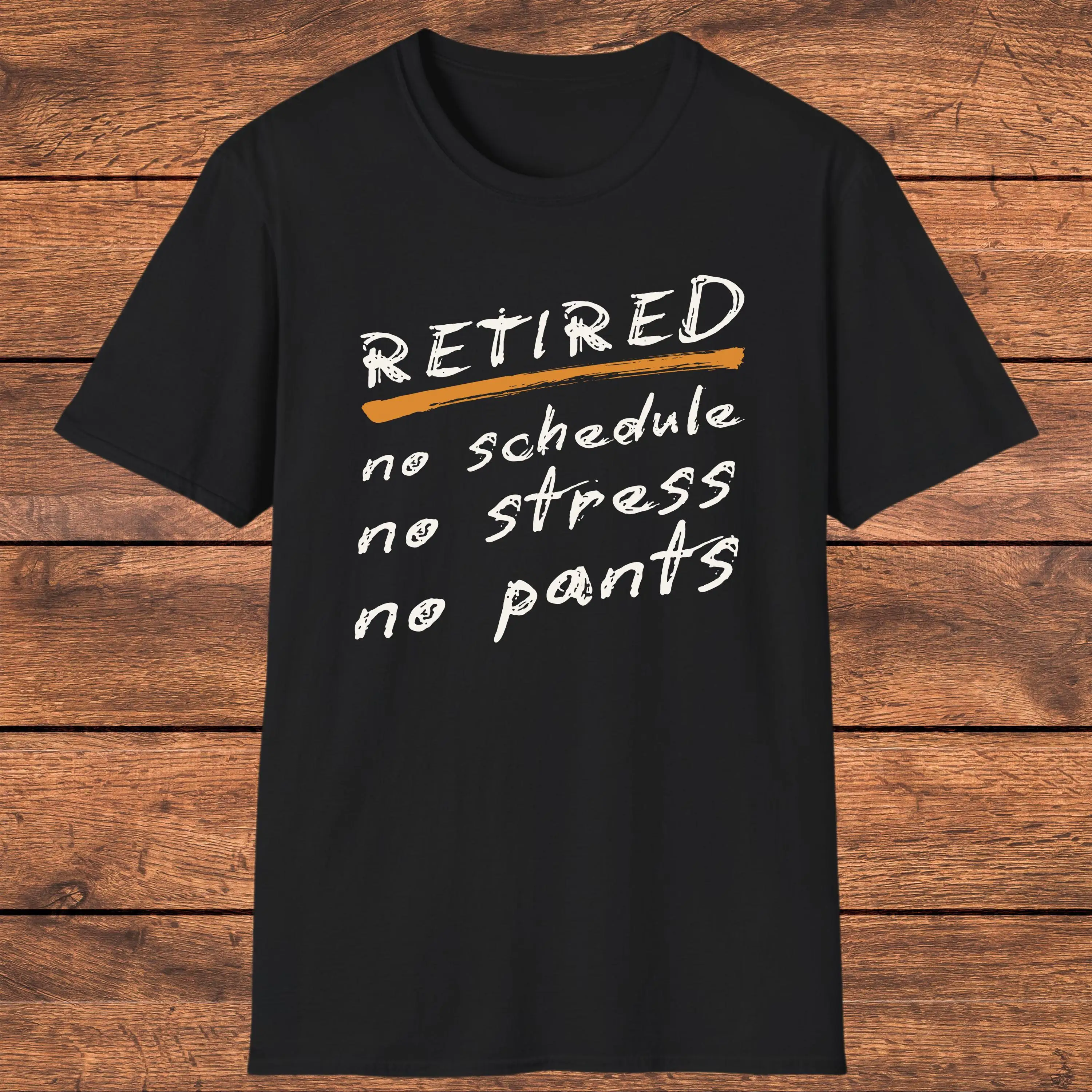 Camiseta divertida de retiremenT para hombres, pantalones retirados sin horario, retirees humorísticos, cómodos y elegantes