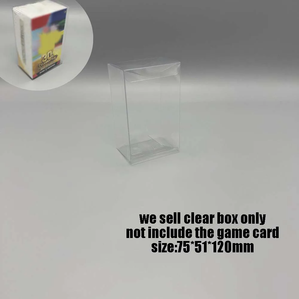 High quality transparent PET display box for PTCG 30th Celebration Booster Bundle protection box