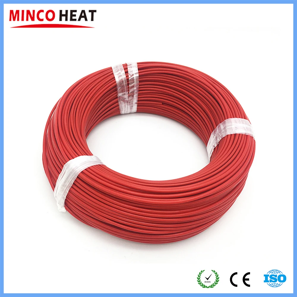 10 Meters 12K 33Ohm Carbon Fiber Heating Cable Fluoroplastic Warm Floor Heating Wire Anti-Freeze Protection