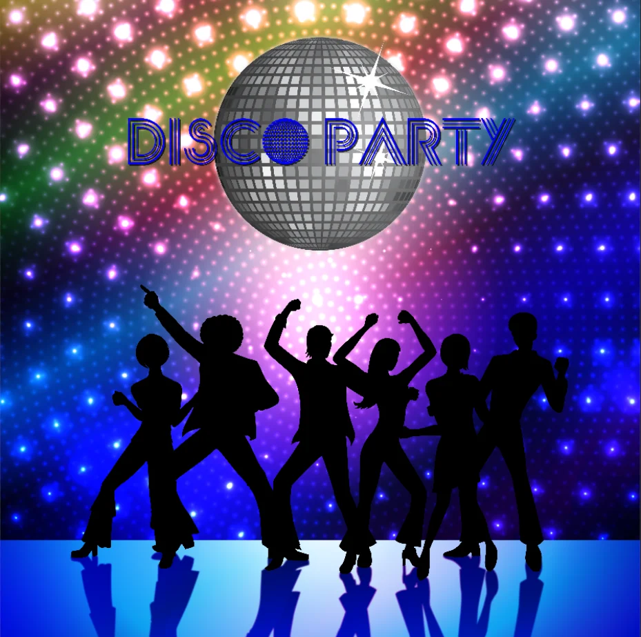 8x8FT Retro Disco Ball Club Music Hip Hop Dance Raps Back To 90s Custom Photo Background Backdrop Seamless Vinyl 240cm x 240cm