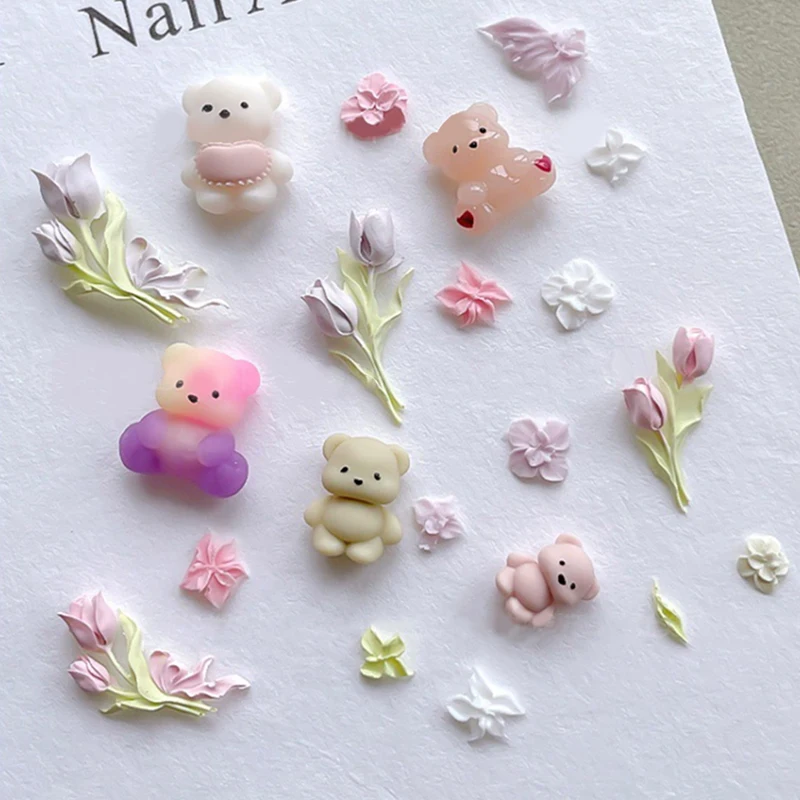 مسمار قالب سيليكون الكرتون نمط مسمار الفن زينة DIY زهرة الإغاثة تصميم مسمار الفن قالب مجسمة أدوات مانيكير #5