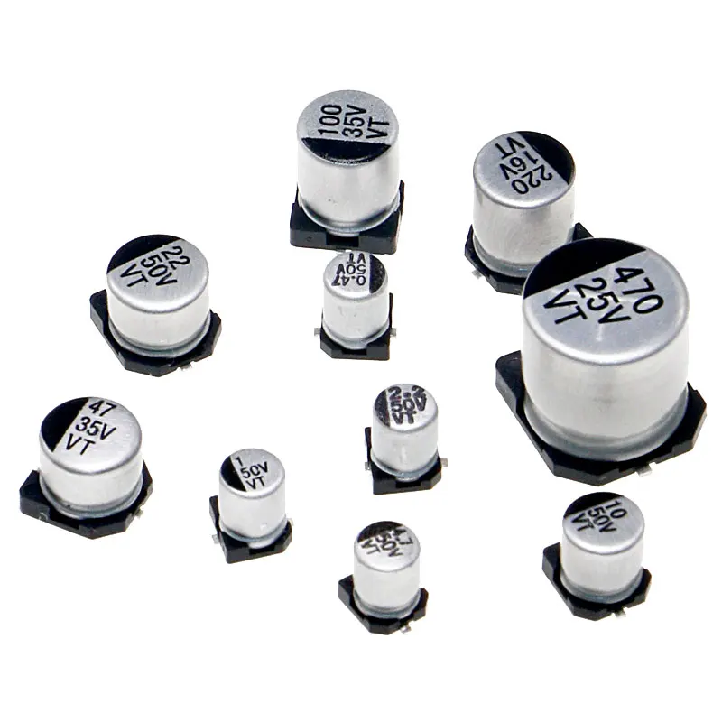 145Pcs 10 Values SMD 0.47 to 470uF 16V 25V 35V 50V Electrolytic Capacitor Assortment Kit For Electronic DIY Pack