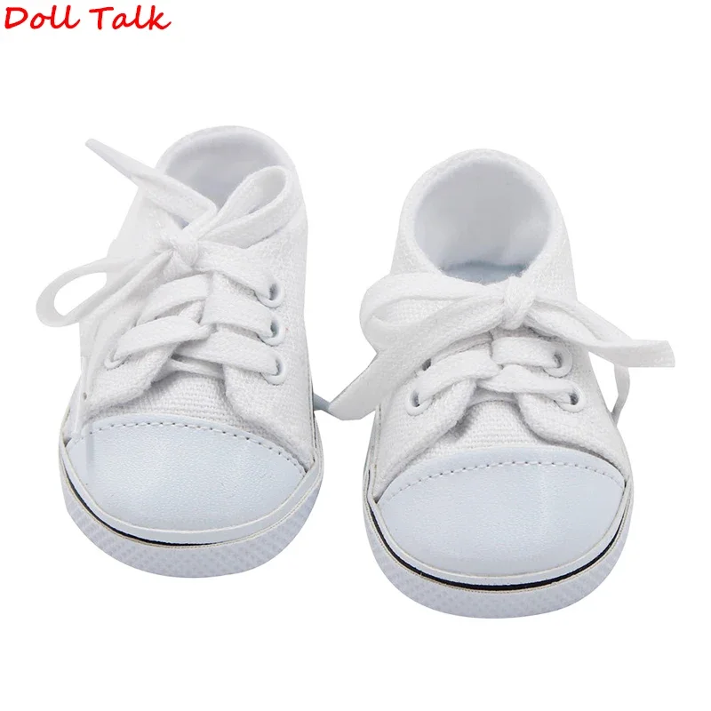 7 cm nieuwe mode baby pailletten pop schoenen handleiding canvas schoenen voor 43 cm poppen baby pasgeboren en 18 inch Amerikaanse poppen meisje cadeau
