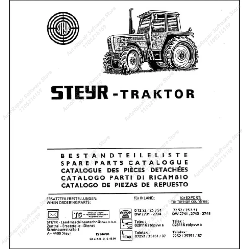 For Steyr Spare Parts Catalog List and Repair Manuals Car Repair Tool Diagnostic Tools