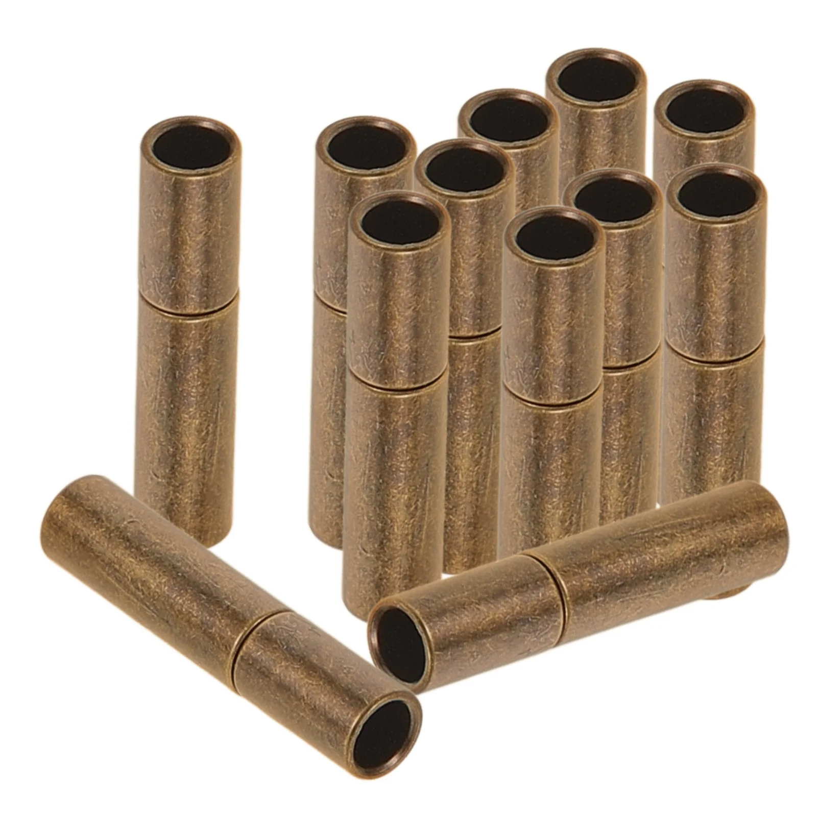 

20pcs Bracelet Rope End Cap Copper Cord Ends For Bracelet Making Durable Column Shape Jewelry Diy Accessory Supply Replacement