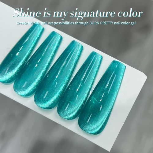 Imagen 2 del producto BORN PRETTY-esmalte de uñas de Gel magnético, gato de cristal azul, 10ml, 9D, luz de agua de vidrio, brillo reflectante, barniz de Gel UV