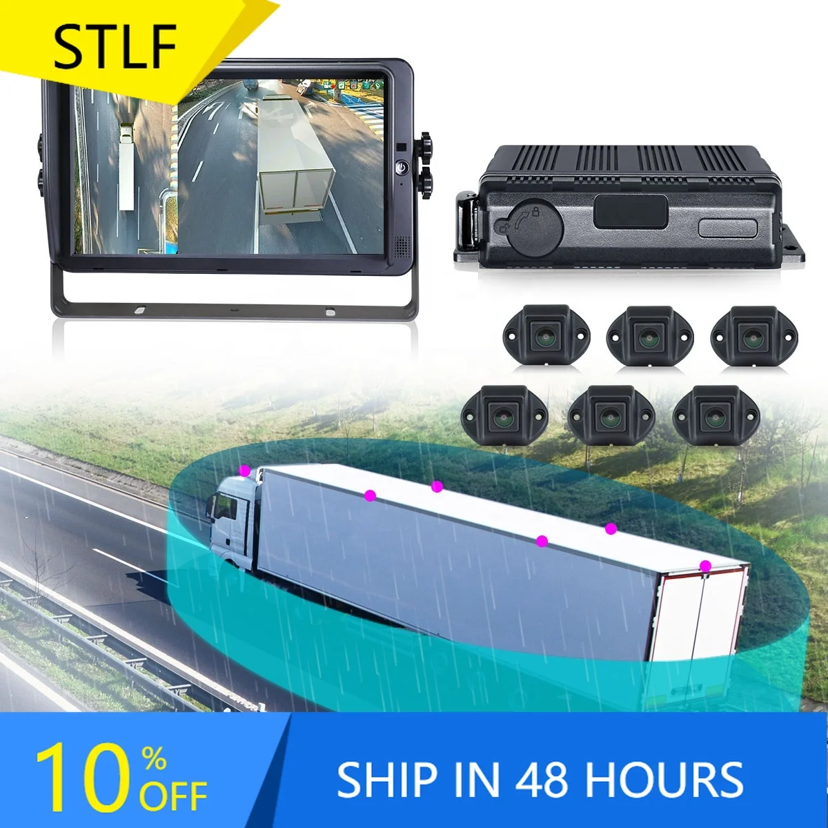 

STONKAM AI 360 для грузовиков 6CH 6 HD Новый дизайн 360-системы для специальных транспортных средств