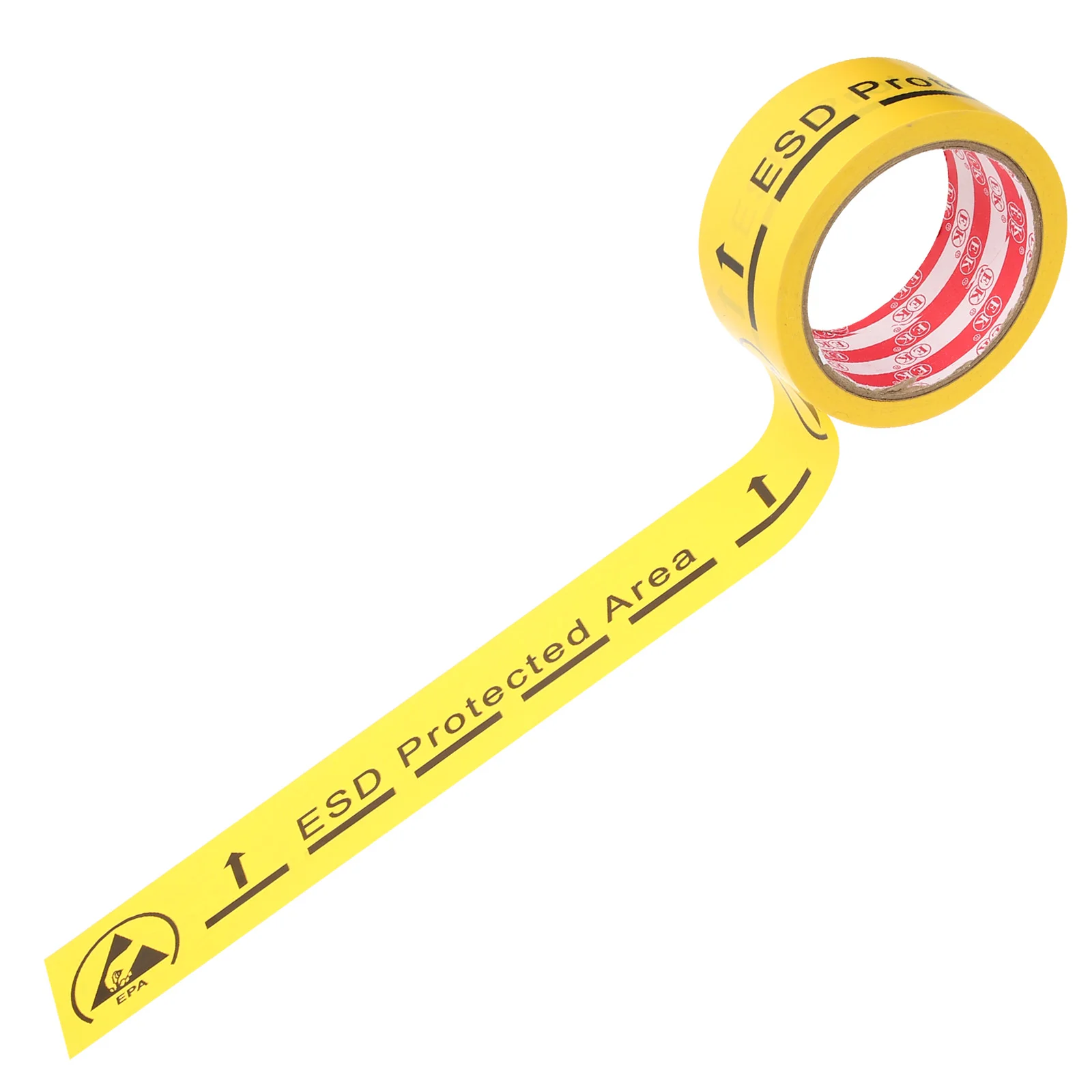 Electric Tape Black Anti-static Self Adhesive Warning Safety Caution Electrostatic Decals Label Yellow Sticker