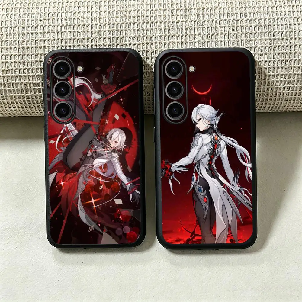Arlechino hot game cool girl design Phone Case For Samsung Galaxy S26 S25 S24 S23 S22 S21 Plus Ultra Fold A Soft Black