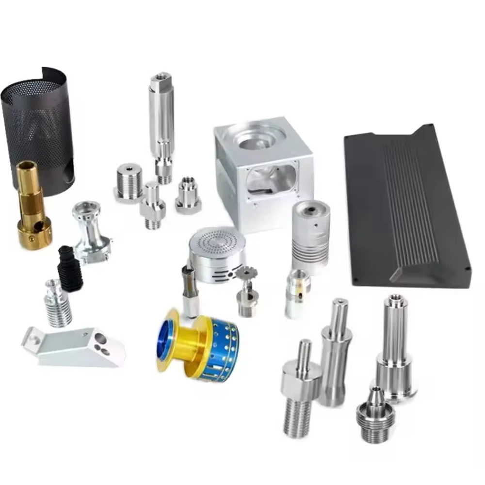 Custom Precision CNC Machining Service, Titanium Aluminum Brass Lathe Turning Anodized Metal Parts for Auto Bicycle Medical