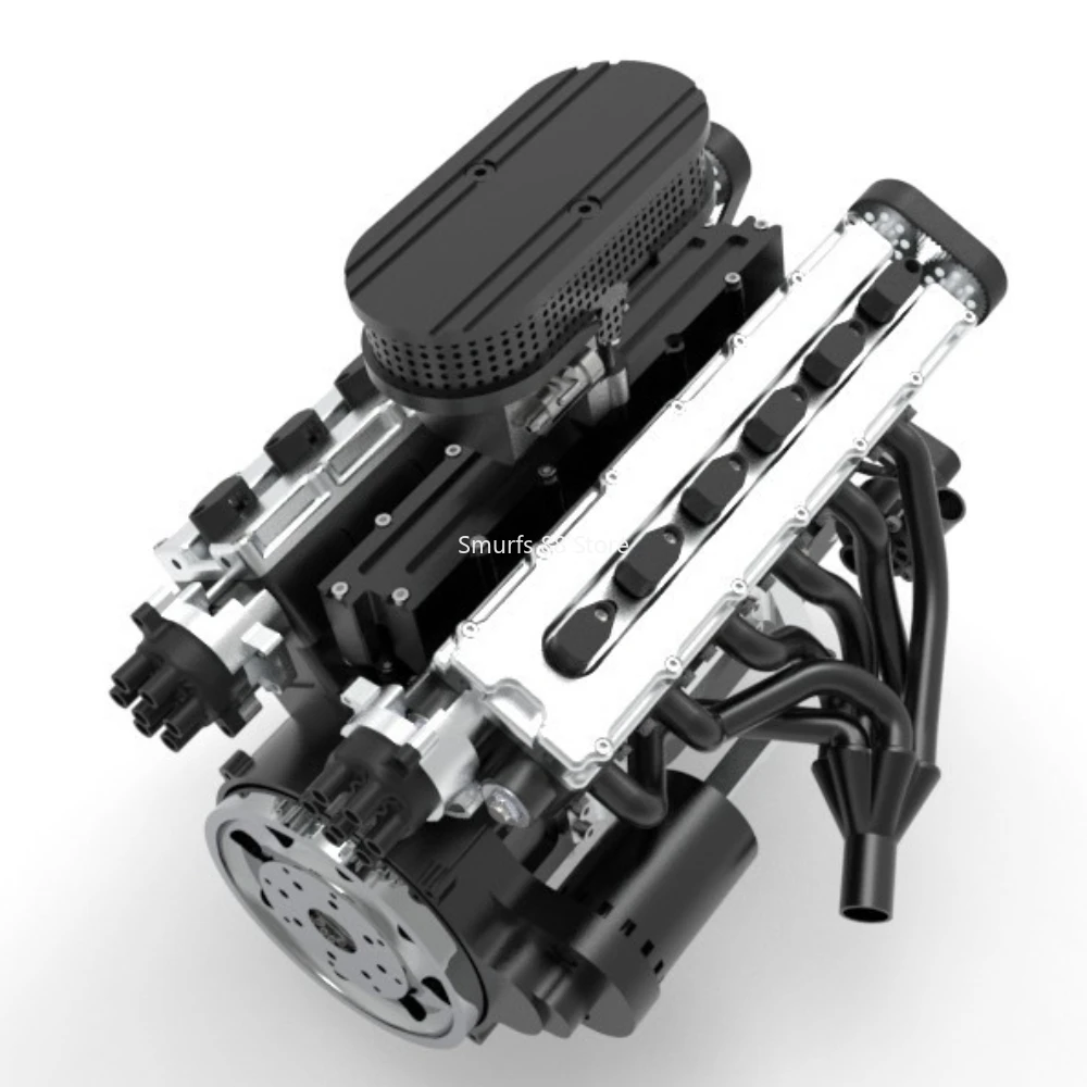 72CC GS V12 Engine Model Metal Four-Stroke Internal Combustion Engine Model Four-valve Adult Gift Toy Model