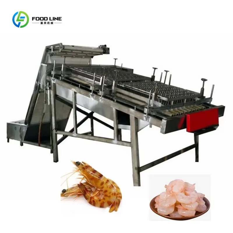 Shrimp Peeling Deveining Separator Machine for Seafood Processing Plant Commercial Custom