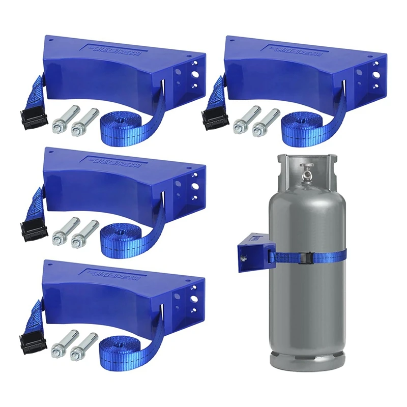 

4 Piece Propane Tank Holder, Cylinder Holder, Propane Tank Holder, 4-12 Inches, For Mounting Various Cylinders