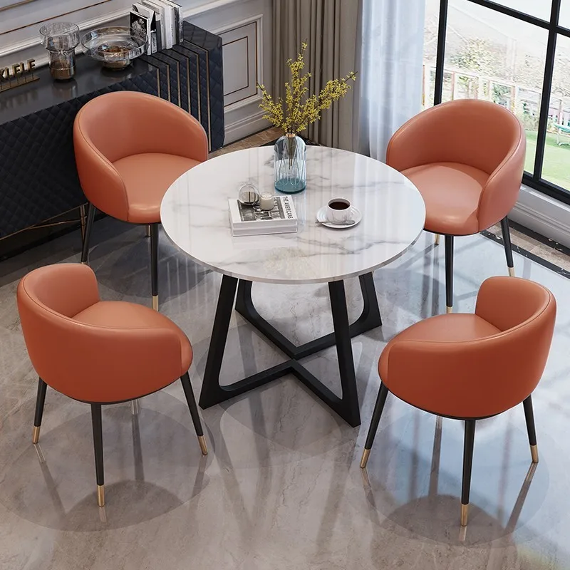 Simple negotiation reception can be accommodated tables and chairs meeting guests leisure table office leisure area balcony