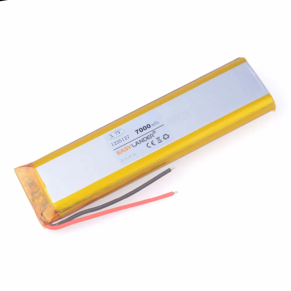 1235127 3.7V 7000mAh Rechargeable Lithium Li-ion Li Polymer Battery For GPS DVR MP5 Bluetooth Digital Product 1235130