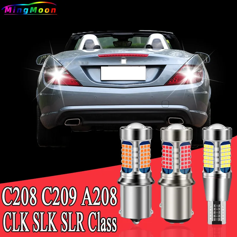 2pcs LED Reverse Light Backup Bulb P21W BA15S 7506 For Mercedes Benz C208 C209 A208 A209 R170 R171 R199 CLK SLK SLR Class