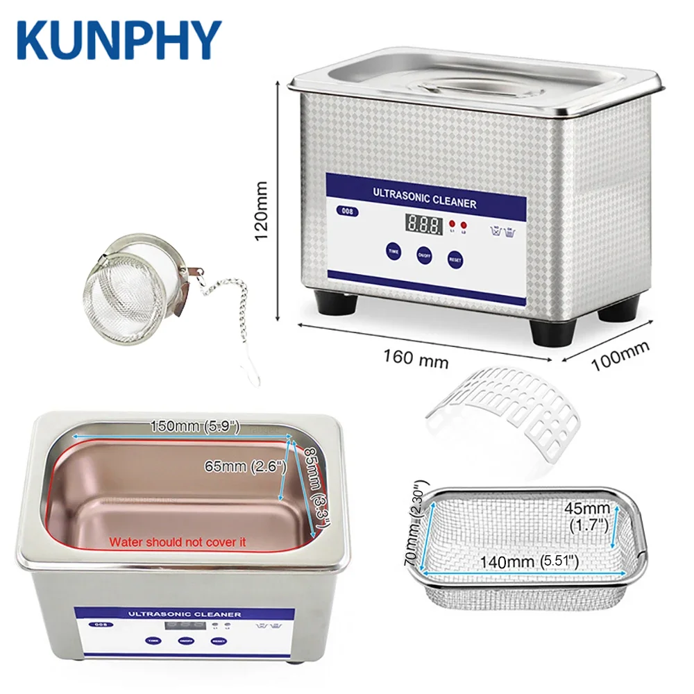 40kHZ High Frequency Metal Ultrasonic Cleaning Machine Washing Bath Cleaner For Jewelry Glasses Ultrasonic Cleaner
