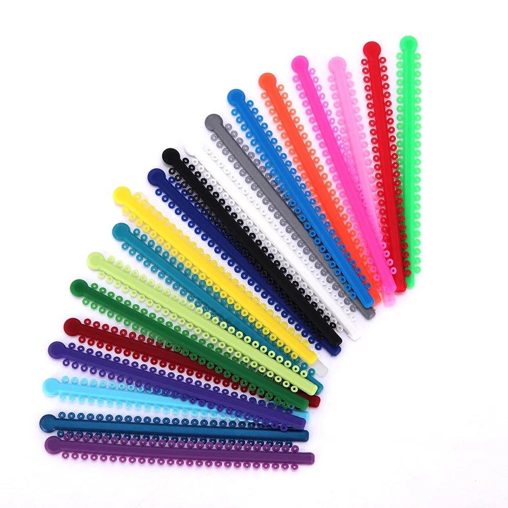 1000 teile/paket AZDENT Dental Kieferorthopädische Elastische Ligatur Krawatten Bands Ligation Ring 23 Farben Zahnmedizin Liefert – Detail 3