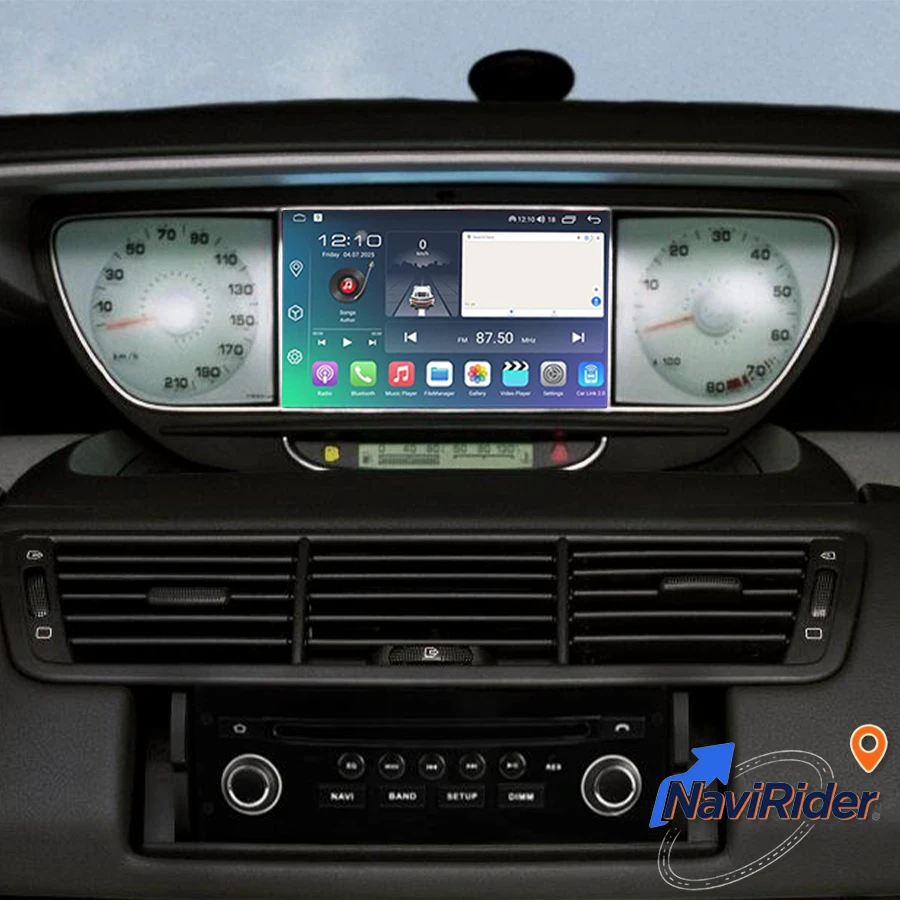 7-Zoll-Android-Bildschirm-Autoradio für Peugeot 807 für Citroen C8 2002-2014 Multimedia-Player Stereo GPS-Navigation Auto Carplay Audio